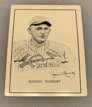 1950 Callahan Hof Rogers Hornsby The Rajah Baseball Hall Of Fame Card Whos Who