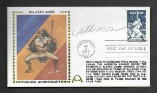 Willie Mcgee 1983 All Star Signed Gateway Stamp Envelope Chicago Fdi Postmark