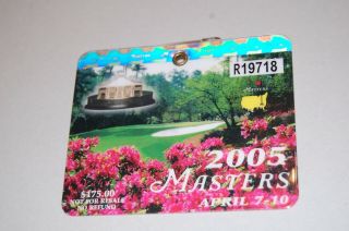 2005 Masters Badge/ticket.  Tiger Woods