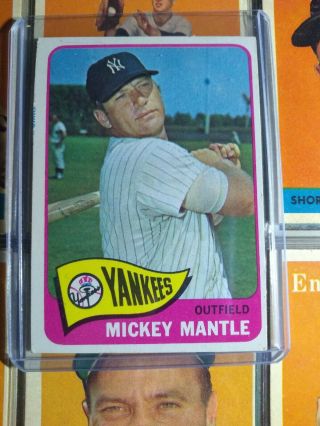Mickey mantle 1965 Topps 350 2