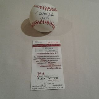 Pete Rose Signed Inscribed Oml Baseball W/jsa Witnessed W515436