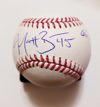 Matt Beaty Autographed Signed Baseball Los Angeles Dodgers Go Dodgers Psa Guara
