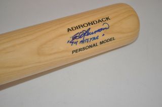 Ed Herrmann (dd) 1974 Chicago White Sox All - Star Signed 1970s Adirondack Bat
