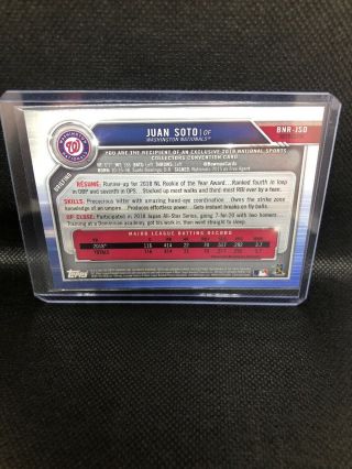 Juan Soto 2019 Topps Bowman Chrome National Convention Red Refractor 2/5 2