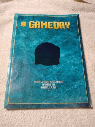Jacksonville Jaguars Inaugural Game Program Vs.  Houston Sept.  3 1995