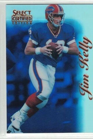 1996 Select Certified Edition Mirror Blue 81 Jim Kelly 1 Of 50 Buffalo Bills