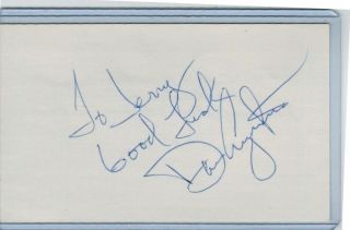 Dave Augustine Index Card Signed 1973 - 74 Pittsburgh Pirates Psa/dna Certified