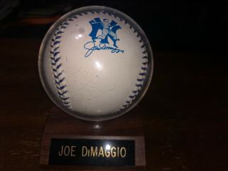1 - Joe Dimaggio Commemorative Major League Baseball Rawlings Yankees Hof