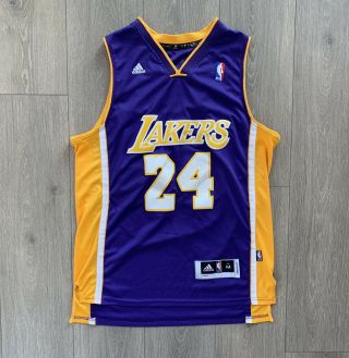 Nwt Adidas Swingman Kobe Bryant 24 Purple Away Lakers Jersey Men 