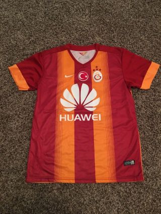 2015 Galatasaray Football Soccer Jersey Nike Drifit Ulker Turkey Huawei