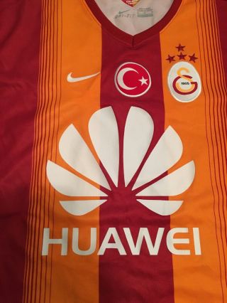 2015 GALATASARAY FOOTBALL SOCCER JERSEY NIKE DRIFIT ULKER TURKEY HUAWEI 3