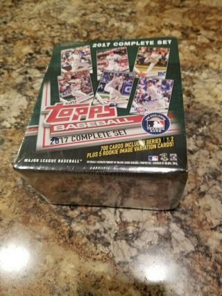 2017 Topps Baseball 700 Card Complete Set,  5 Rookie Variations Factory