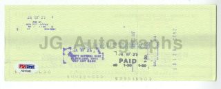 Bart Giamatti - Autographed 1988 Check Payable to The Sporting News - PSA/DNA 2