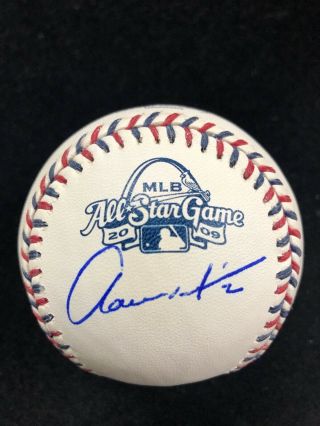 Aaron Hill Signed Autograph 2009 All Star Game Baseball Jsa