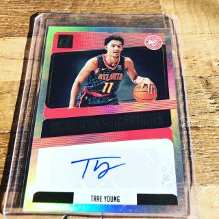 Trae Young 2018 - 19 Donruss Nba Significant Signatures Rc Rookie Autograph Auto