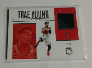 R17,  710 - Trae Young - 2018/19 Encased - Rookie Jersey - 19/99 - Hawks -