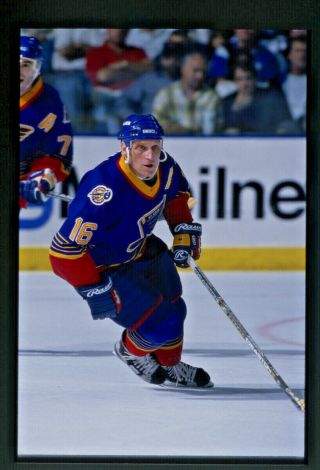 Brett Hull St Louis Blues Nhl Hockey 35mm Color Slide (file - 00482)