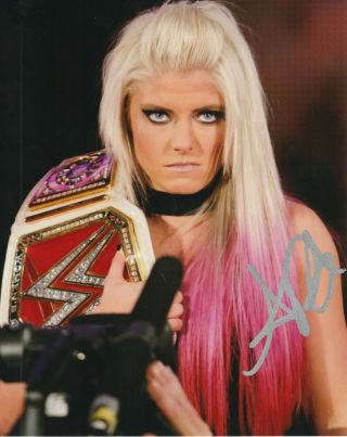 Alexa Bliss 4 Autographed Wrestling Photo.  Autographed.  Wwe Aew