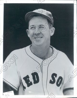 Boston Red Sox Baseball Catcher Manager Birdie Tebbetts Press Photo