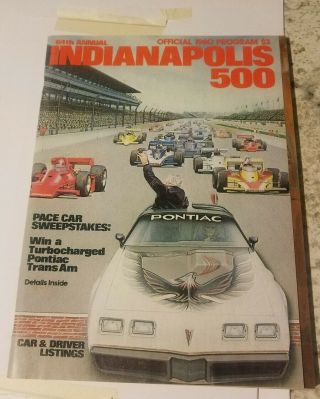1980 Indy 500 Official Program - 64th Running Of Indianapolis Race