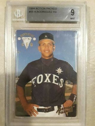 Alex Rodriguez 1994 Action Packed Bgs 9 Rc Mariners,  Yankees