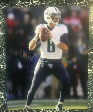 Authentic Marcus Mariota Glossy Signed Autograph 8x10 Tennessee Titans