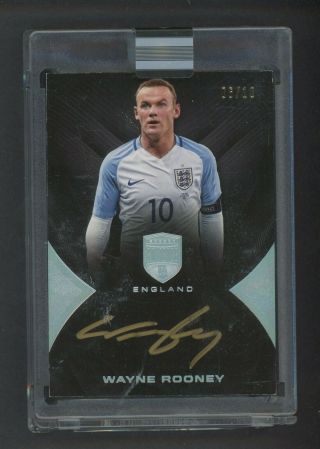 2018 Panini Eminence Soccer Wayne Rooney England Auto 6/10