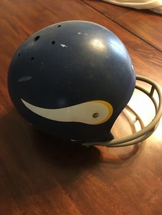 Vintage 1969 Minnesota Vikings Rawlings Football Helmet - 2