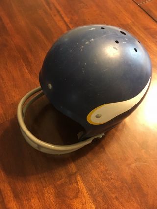 Vintage 1969 Minnesota Vikings Rawlings Football Helmet - 5
