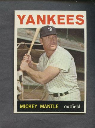 1964 Topps 50 Mickey Mantle York Yankees Hof " Likely Trimmed "