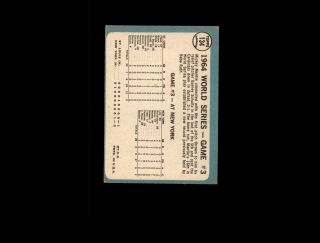 1965 Topps 134 World Series Game 3 Mickey Mantle VG - EX D1,  022125 2