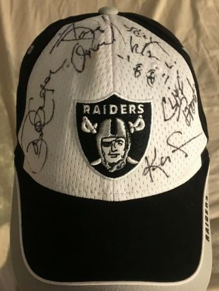 La Raiders Autographed Hat Featuring John Madden 