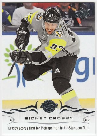2018 - 19 Ud Sp Authentic Upper Deck Update All - Star Highlights Sidney Crosby 520