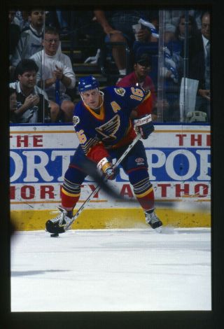 Brett Hull St Louis Blues Nhl Hockey 35mm Color Slide (file - 00499)