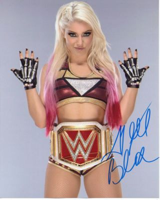 Alexa Bliss Sexy Wwe Diva Wrestler Signed 8x10 Photo With