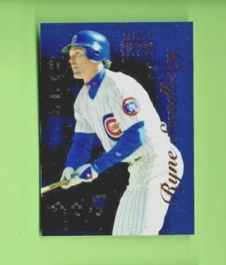 Ryne Sandberg 1996 Select Certified Edition Mirror Blue 4 - - Only One On Ebay