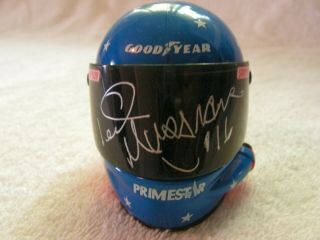 Ted Musgrave Signed Autographed Mini 1/4th Scale Racing Helmet Nascar
