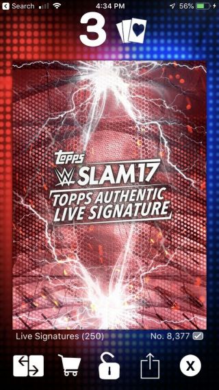 Topps WWE Slam Digital Alexa Bliss Red Love Signature Autograph Card 250cc 2