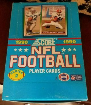 1990 Score Football Cards Hobby Box Series 2 Nfl 36 Packs Wax Pack Nib