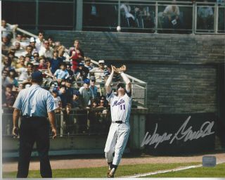 1969 York Mets Wayne Garrett Autographed 8x10 Color Action Photo
