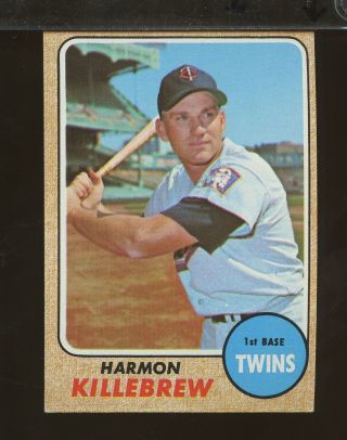 1968 Topps 220 Harmon Killebrew Minnesota Twins Ex (fb27)