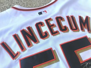 Tim Lincecum San Francisco Giants Signed Autographed Majestic MLB Jersey NWT 6