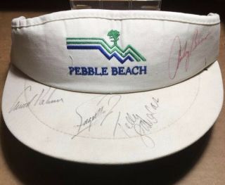 U.  S Open Golf Pebble Beach Auto Visor Arnold Palmer Savalas Fuzzy Zoeller A.  Bean