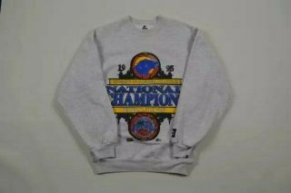 Vtg 1995 Ucla Basketball Ncaa Los Angeles Crewneck Sweater Jacket 80s 90s Street