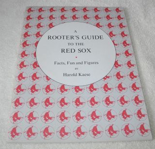 1974 Boston Red Sox Baseball Program Rooters Guide Facts & Figures Harold Kaese
