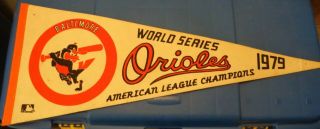 Vintage 1979 Baltimore Orioles World Series Pennant