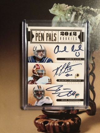 2012 Pen Pals 6 - Way Rc Auto Andrew Luck Russell Wilson Tannehill Rg3 Autograph,
