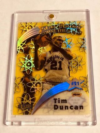 1997 - 98 Ultra Star Power Supreme Missing Diecut Tim Duncan Spurs 18
