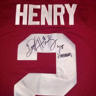 DERRICK HENRY autographed signed ALABAMA CRIMSON TIDE 2 FOOTBALL JERSEY TITANS 2