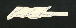 Boom Boom Geoffrion Hof Montreal Canadiens Signed Autograph Auto Cut Signature